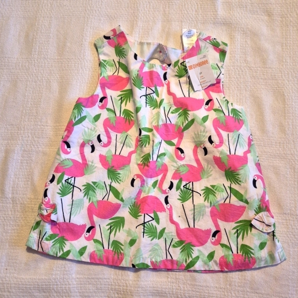 Gymboree Outlet size 2T Fruit Punch line sleeveless top, side bows NWT